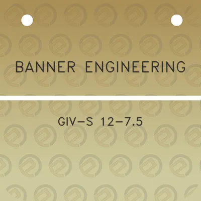 banner-engineering-giv-s-12-75