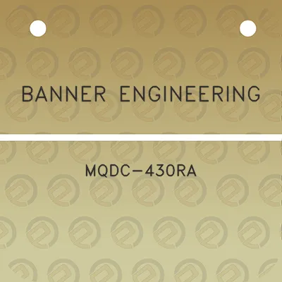 banner-engineering-mqdc-430ra