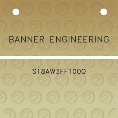 banner-engineering-s18aw3ff100q