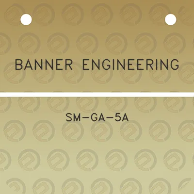 banner-engineering-sm-ga-5a