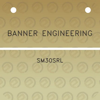 banner-engineering-sm30srl