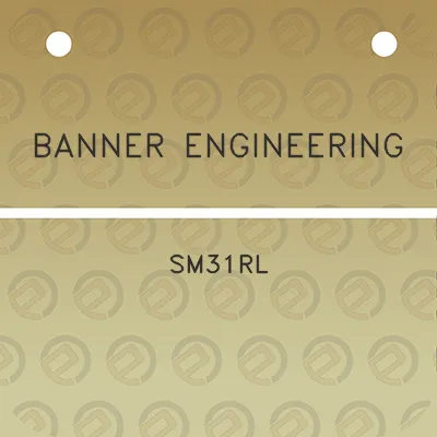 banner-engineering-sm31rl