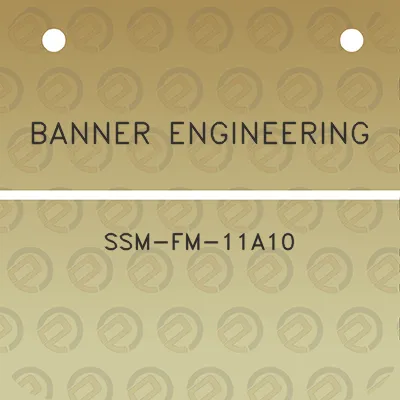 banner-engineering-ssm-fm-11a10