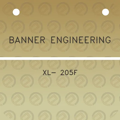 banner-engineering-xl-205f