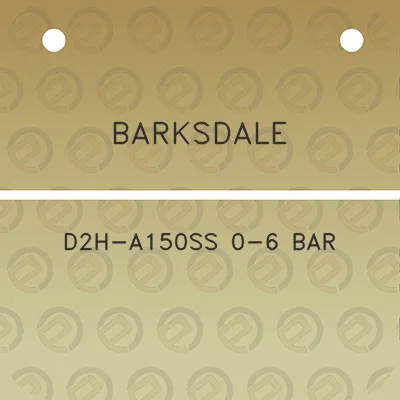 barksdale-d2h-a150ss-0-6-bar