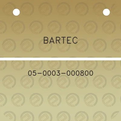 bartec-05-0003-000800