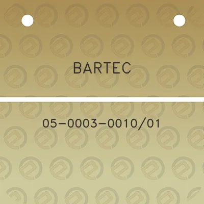 bartec-05-0003-001001