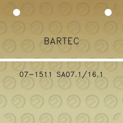 bartec-07-1511-sa071161