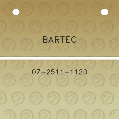 bartec-07-2511-1120