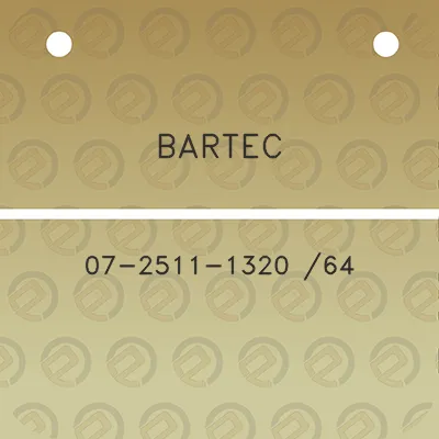 bartec-07-2511-1320-64