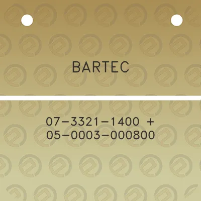 bartec-07-3321-1400-05-0003-000800