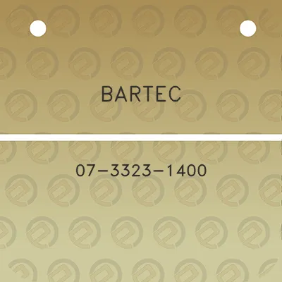 bartec-07-3323-1400