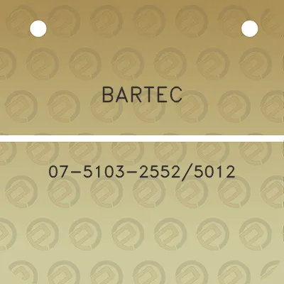 bartec-07-5103-25525012