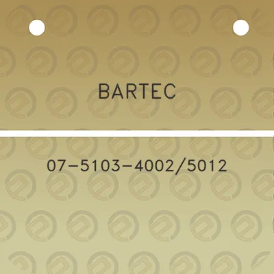 bartec-07-5103-4002-5012