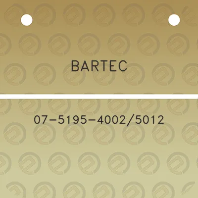 bartec-07-5195-40025012