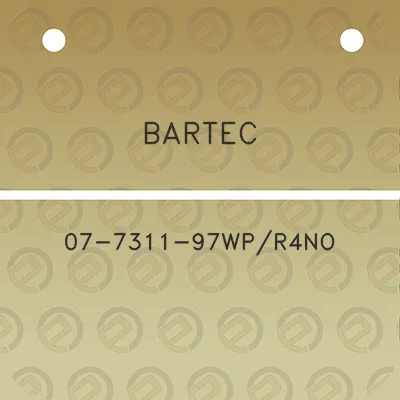 bartec-07-7311-97wpr4no