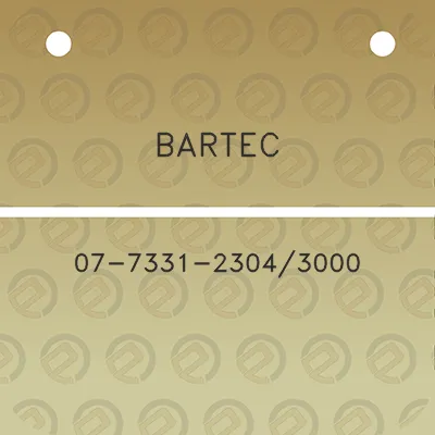 bartec-07-7331-23043000