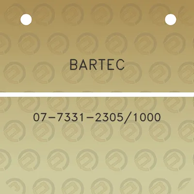 bartec-07-7331-23051000