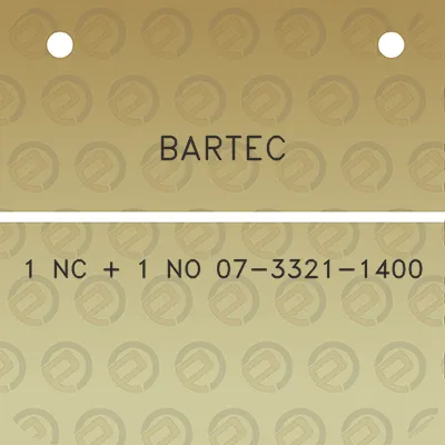 bartec-1-nc-1-no-07-3321-1400