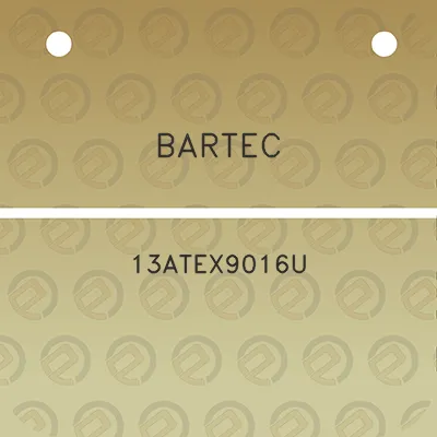 bartec-13atex9016u