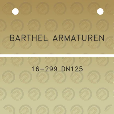 barthel-armaturen-16-299-dn125