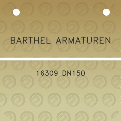 barthel-armaturen-16309-dn150