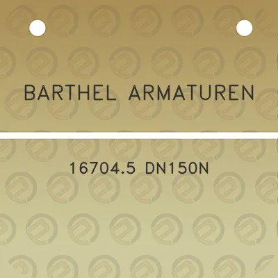 barthel-armaturen-167045-dn150n