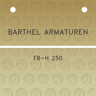 barthel-armaturen-fb-h-250