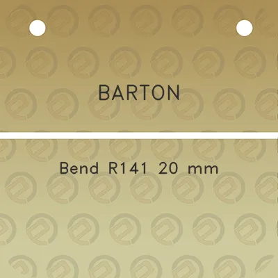 barton-bend-r141-20-mm