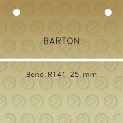 barton-bend-r141-25-mm