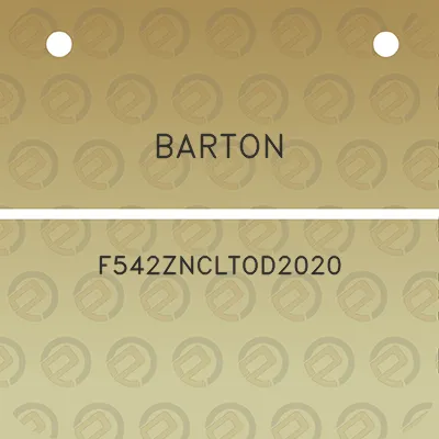 barton-f542zncltod2020