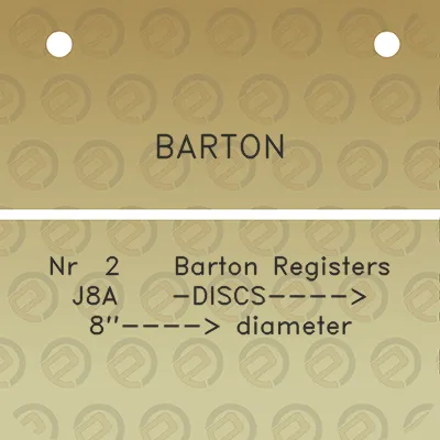 barton-nr-2-barton-registers-j8a-discs-8-diameter