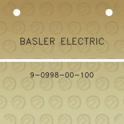 basler-electric-9-0998-00-100