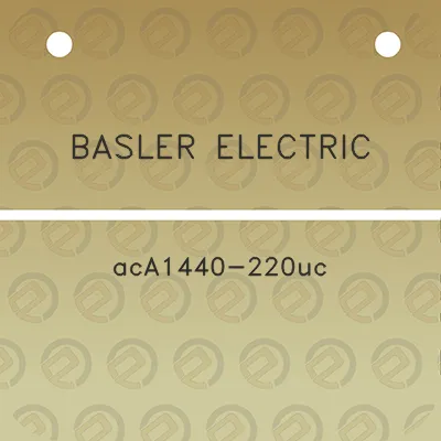 basler-electric-aca1440-220uc