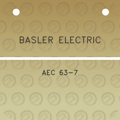 basler-electric-aec-63-7