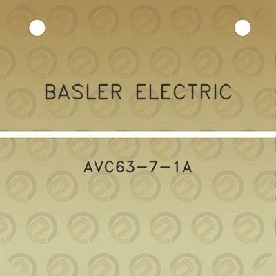 basler-electric-avc63-7-1a