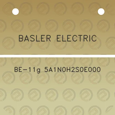 basler-electric-be-11g-5a1n0h2s0e000