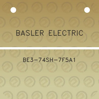 basler-electric-be3-74sh-7f5a1