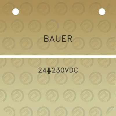 bauer-24230vdc