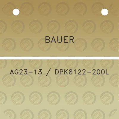 bauer-ag23-13-dpk8122-200l