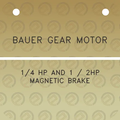 bauer-gear-motor-14-hp-and-1-2hp-magnetic-brake