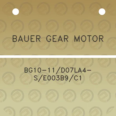 bauer-gear-motor-bg10-11d07la4-se003b9c1