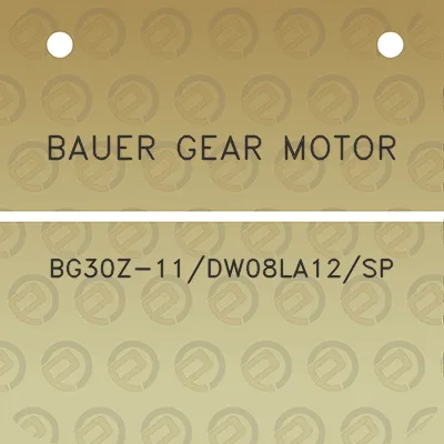 bauer-gear-motor-bg30z-11dw08la12sp