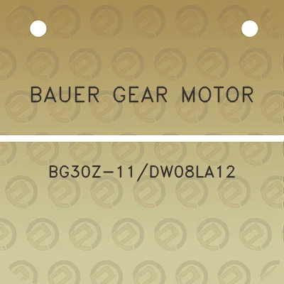 bauer-gear-motor-bg30z-11dw08la12