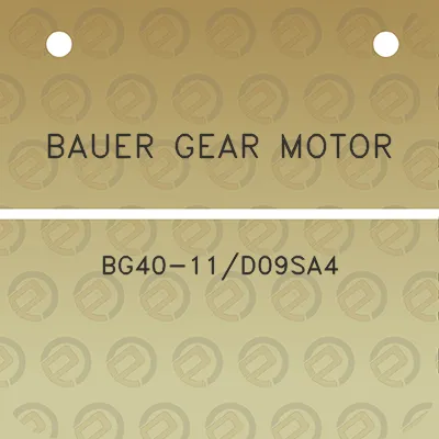 bauer-gear-motor-bg40-11d09sa4