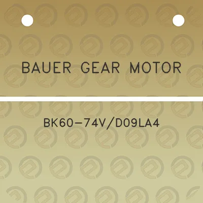 bauer-gear-motor-bk60-74vd09la4