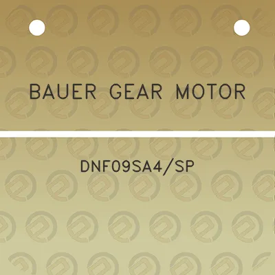 bauer-gear-motor-dnf09sa4sp