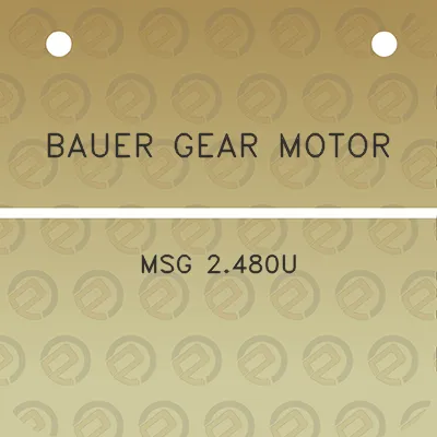 bauer-gear-motor-msg-2480u