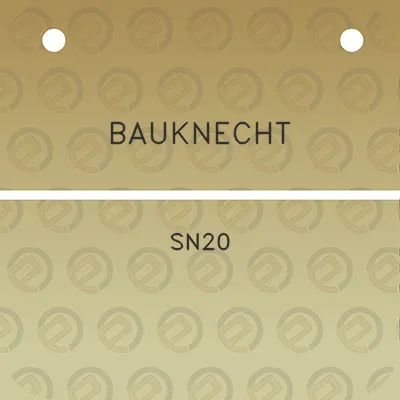 bauknecht-sn20