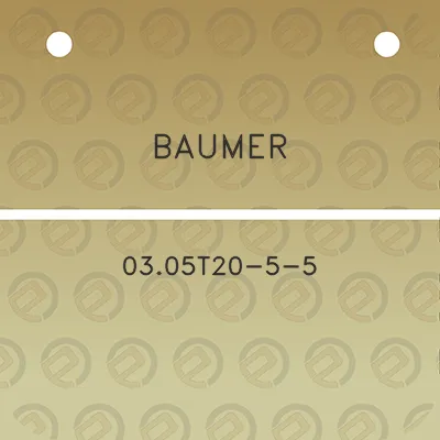 baumer-0305t20-5-5